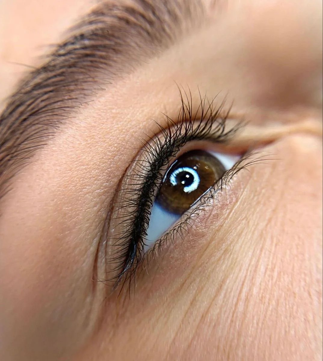 Healed lash-line enhancement cosmetic tattoo at Maison Montclair